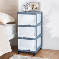 日本天馬 33面寬三層收納抽屜櫃附輪(3高抽)