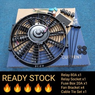 BRAND POKKA/HYPERCOOL 8"/10"/12"/14" UNIVERSAL SLIM FAN PUSH PULL ELECTRIC RADIATOR 12V/24V Ready St