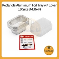 Aluminium Foil Tray With Cover S Size 10 Sets [4436-P]| Bekas Aluminium Foil Dengan Penutup Saiz S 1