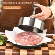 Hamburger Meat Press 304 Stainless Steel Patty Press Meat Patty Mold Non-stick Adjusted BBQ Tools
