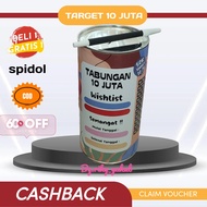 Celengan / Celengan Target 10 juta get 10 k Celengan Target 10 juta get 50k Celengan Target 10 juta 