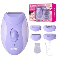 Kemei Rechargeable Women Epilator Electric Facial Body Hair Remover Bikini Trimmer Rotary Female Epi