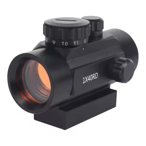 Red Dot Sight 1X40 Red Coated Lens Red Dot 11 Level Fit for 11mm/20mm