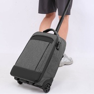 20 inch Trolley Backpack with Wheels 45L High-End Business Travel Bag Multi-function Laptop Bagpack 