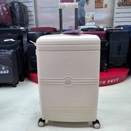 新品上市NUPORT 行李箱 PP材質耐刮、耐重 旅行箱TSA密碼鎖、飛機輪、防爆拉鍊（28吋大箱）可加大空間(奶油白）
