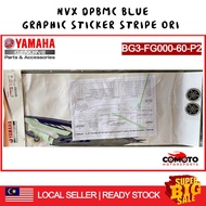 Yamaha NVX Graphic Sticker Stripe Set DPBMC BLUE ORIHLY BG3-FG000-60-P2