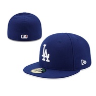 MLB LA Dodgers Fitted Cap - Dark Blue Hip-Hop Style