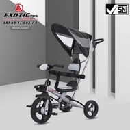 Exotic Sepeda Anak Bayi Balita Roda 3 Tricycle Exotic ET603-7-8 By Pacific Black