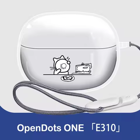 Funny SHOKZ OpenDots ONE E310 Bluetooth Headset Ear Clip with High Transparency Soft TPU Shockproof 
