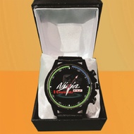Latest Cool Custom Leather KAWASAKI NINJA H2 LOGO Watch