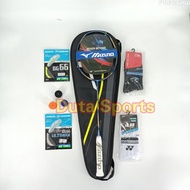 RAKET BADMINTON MIZUNO CARBOSONIC ACE+SENAR+PASANG+SABLON LOGO -OLAHRAGA RAKET