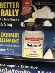 加拿大🇨🇦包郵直送 Webber Naturals Melatonin 維柏健 sleep support褪黑激素 extra strength 優質睡眠 5mg 300粒 easy dissolve