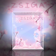 POPMART Zsiga Sakura Gift Earth Toy Display Storage Box Anime Collectible Figure Storage Case Model
