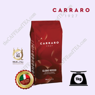 CARRARO 1927 Globo Rosso (1kg / 2.2lb) Coffee Beans Made in Italy Halal certified