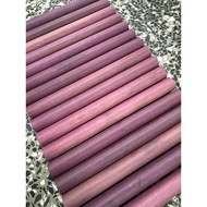 < Gaofeng Muye > Purple Heart Wood Round Bar Diameter 30mm, Length 30/40cm Wooden Stick Tainan Exclu