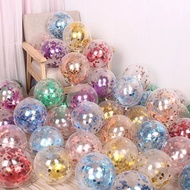 12 Inch Confetti Balloon 12 Inch Transparent Confetti Balloon/ UNIT