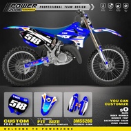 PowerZone Custom Team Motorcycle Full Sticker Graphics Kit For YAMAHA YZ125 YZ250 2002-2014 Number N
