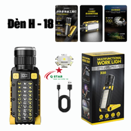 Đèn Pin Siêu Sáng Đa Năng Tiện Ích H18 Có Nam Châm Màn LCD Báo Pin Zoom Xa Gần Và Sạc Dự Phòng