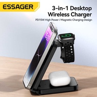 Essager 3 In 1 Magnetic Wireless Charger 15W For Iphone 1