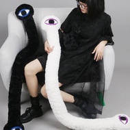 織布云麻麻原創仿兔毛絨長條打結抱枕辦公室護腰枕午睡靠枕Y284