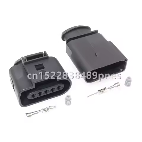 5 Pole 1.5mm Automotive Flowmeter Wiring Harness Socket Waterproof Connector For VW Audi 1-969920-1