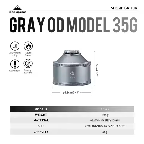 TC-28/BKTC-28 Portable Camping Gas Canister Durable Outdoor Refill Storage Container for Camping Sto