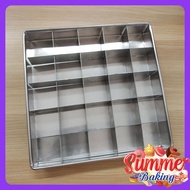 Aluminium Handmade Brownies Cake Pan with Cutter / Aluminium Cake Pan Height 1.5Inch (8" / 9" / 10")