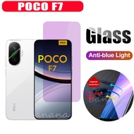 Poco F7 เคสโทรศัพท์กันกระแทกสําหรับ Poco C75 C71 กระจกนิรภัยป้องกันบลูเรย์และฟิล์มเลนส์