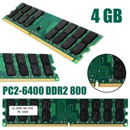มาใหม่ล่าสุด PC2-6400 1ชิ้น4GB DDR2 800MHZ Memoria Ram Non-ECC 240Pin แรมความจำสำหรับ PC2ตั้งโต๊ะ AMD 6400/5300/4200 800/667/533MHZ Ram RAM3825
