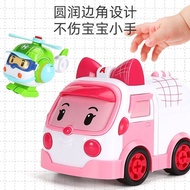 [New Style] POLI Deformed Police Car Children's Disassembly Engineering Vehicle Toy Screw Assembly B