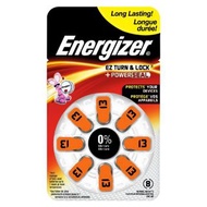 energizer 勁量 13 ZA13 PR48 AC13 DA13 助聽器電池 1.4V 8粒卡裝 Made in UK