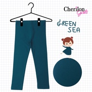 Cherilon Girls เชอรีล่อน กางเกง เลกกิ้งเด็ก ผ้าคอตตอน สีพื้น ผ้านุ่ม ยืดหยุ่น ใส่สบาย ตัดเย็บประณีต 