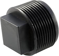 Caplugs ZTP11KA1 Plastic Square Head Threaded Plug. TPN-1, HDPE, To plug NPT thread size 1/8-27", Bl