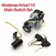 Main Switch Full Set Modenas Kriss 110 Kunci Motor Satu Set Kriss110 Kriss100 Kriss 120