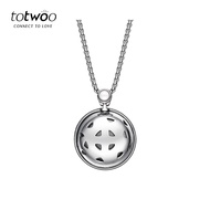 totwoo情侣项链一对吊坠男女同款情侣互动首饰感应项链礼物送女友礼物 睿银