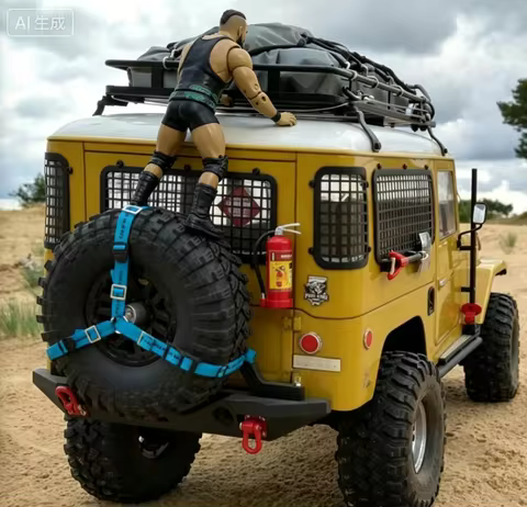 FMS 1/10 RC Crawler FJ40 Toyo Land Cruiser, 2.4G Model Car Hobby 4x4 Offroad RC Rock Crawler FMS FJ4