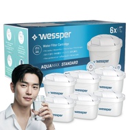 Wessper - Brita Water Filter Compatible 6,12pack (Maxtra+, Maxtra Pro, Marella, Flow, Style)