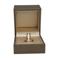 Bvlgari 750玫瑰金白陶瓷B.Zero1戒指
