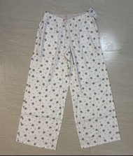 Hollister soft white bunny red heart pattern long pyjama bottom trousers