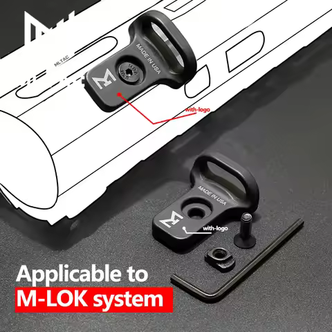 Airsoft CQB Shoulder Strap Quick Sling Base Steel CQB Sling Mount Adapter MLOK Weapons Gun Shoulder 