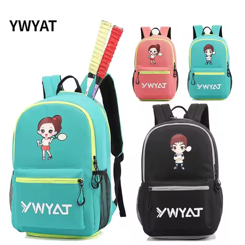 New Cartoon Anime Children Bag Badminton Backpack Tennis Racket Backpack Kids Large Capacity Racket 