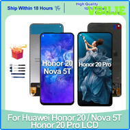 VBUJE สินค้า Huawei เกียรติยศ20 LCD Honor 20 PRO หน้าจอสัมผัสจอ Digitizer ประกอบหน้าจอสำหรับ HUAWEI 