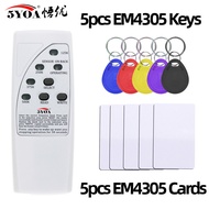 5YOA RFID Handheld Copier Writer, Duplicator Programmer, Rewritable ID Key Fobs Cards, 125KHz Read E