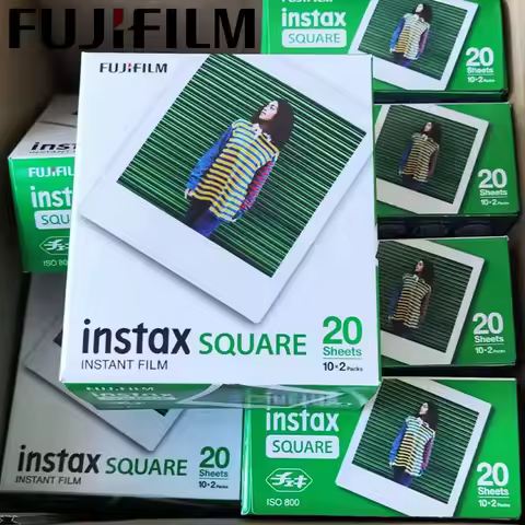 For Instax SQ10 SQ6 SQ20 Instant Camera Share SP-3 Printer Fujifilm Instax Square White Edge Films P