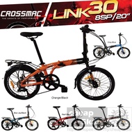 Crossmac Link 30 Folding Bike (406) 20" Shimano 8speed Leisure Bike