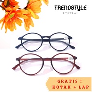 Round Nearsightedness Reading Glasses Plus 5101 TR material for Men and Women -B5101