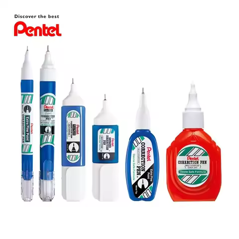 PENTEL Correction Fluid ZL31/33/62/72 Correction Pen Fine Point Quick Drying Fast Clean and Easy To 