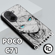 Glossy Softcase poco C71/Case poco C71 Anime/case poco C71 glitter/casing poco C71/case hp poco C71