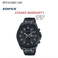 [2YEARS WARRANTY] Original Edifice EFV-610DC-1AV Men Youth Chronograph EFV-610DC-1A EFV-610D EFV-600