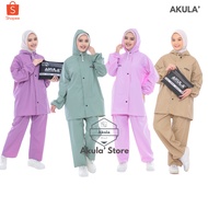 AKULA, Men's Raincoat Best AdultWanita Made of PVC By AKULA, Anti-Leakage